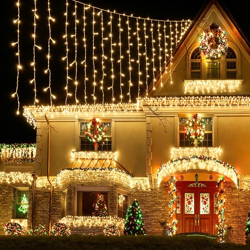 Icicle lights 15m - lights, 5/10/15m