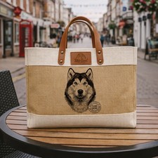 Husky tote bag large dog - tote,