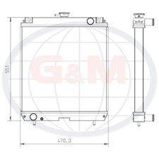 Radiator for MITSUBISHI SDMO