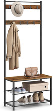 Coat Rack Hall Tree Shoe Bench