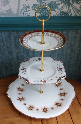 Tier cake stand made from - cake,