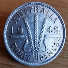 1942 AUSTRALIA THREE PENCE 3d