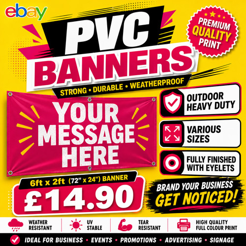 Custom pvc banner personalised - pvc,