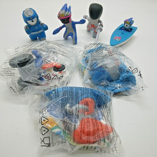 7x McDonalds London Olympics 2012 Happy Meal Plastic Mascot Toys - 3 Unopened