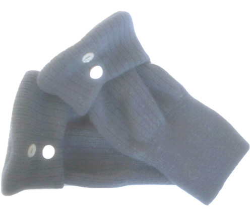 Fingerless gloves blue - fingerless, navy