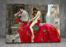 John Collier Lady Godiva CANVAS PAINTING ART PRINT POSTER 1154