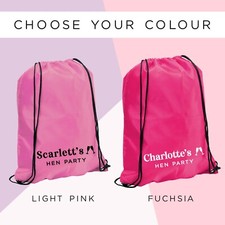 Personalised pink hen party - pink,