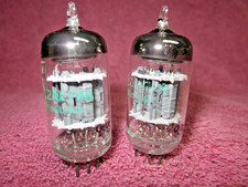 Matched Pair GE JAN-12AX7WA ECC83 Balanced Twin Triode Tubes 12AX7