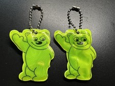 2 x Hi Vis Reflective Keyring
