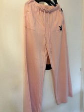 Pink playboy wide leg - pink, sweat