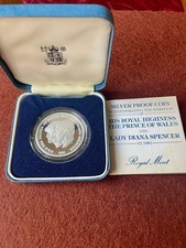 Royal Mint Silver Proof Coin 1981 Marriage Prince Of Wales & Lady Diana Spencer