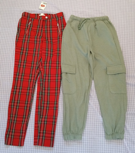 Topshop trousers red - topshop,