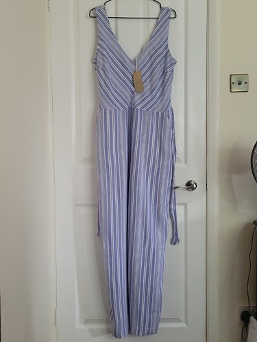 Blue and white - blue, striped