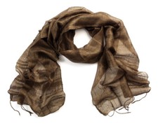 Dark Brown Silk Scarf