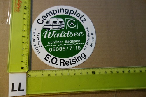 Old sticker camping - old, motorhome