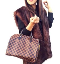 ZARA BROWN SOFT FAUX FUR
