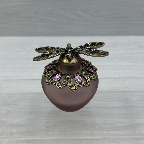 Vtg pewter jeweled - jeweled, frosted