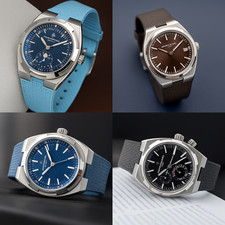 Fluororubber Strap for Vacheron Constantin Overseas Luxury Convex model 25-8.5mm