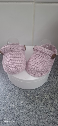 Handmade crochet baby crocs - handmade,