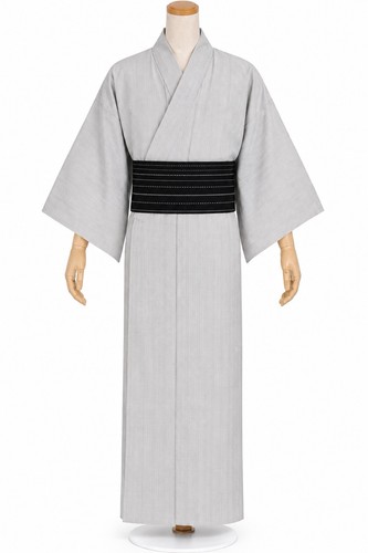 New japanese yukata men gray - japanese, men's