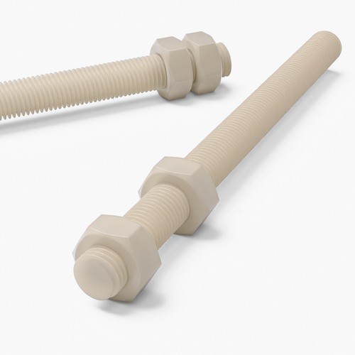 Natural nylon pa66 m16 - natural,