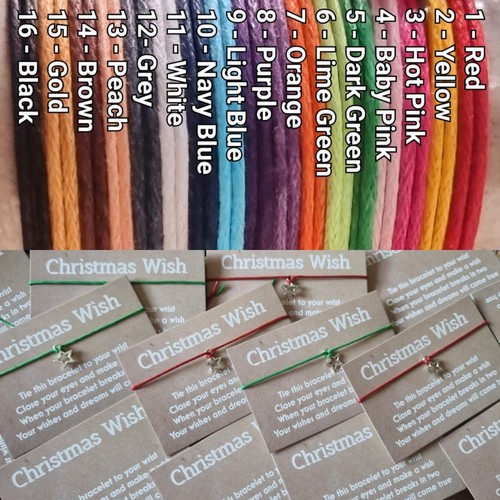 Christmas wish bracelets x10 - christmas,