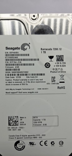 Seagate barracuda 7200 1tb - barracuda,