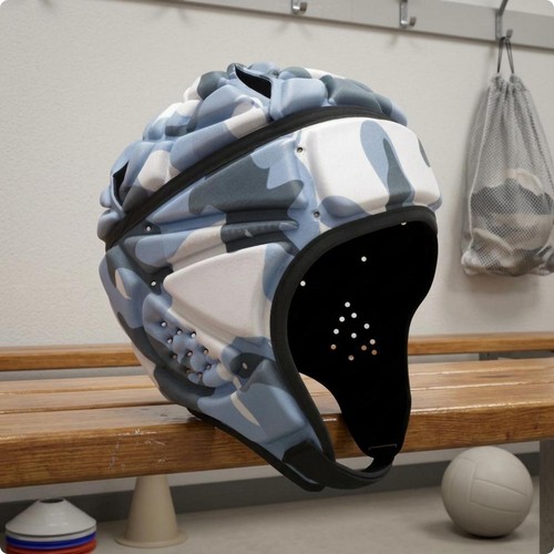 Padded rugby helmet - helmet, eva