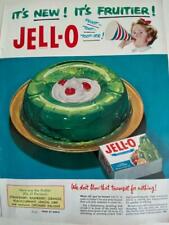 COLOUR ADVERT 1960s BIRDS JELLY JELL-O & TANGEE LIPSTICK BRIGHT & CLEAR