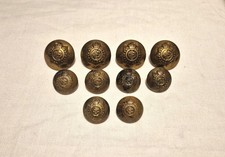 Original WW1 British ASC Army Service Corps Officer Jacket Buttons Set 1902-1918