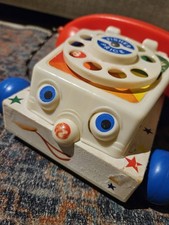 CHATTER TELEPHONE - Toy Story - vintage pull along wheeled toy FISHER PRICE