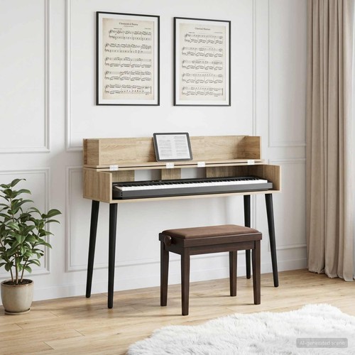 Studio desk sonoma oak 130 - oak,