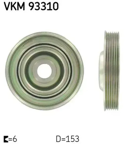 Crankshaft pulley vkm 93310 - vkm,