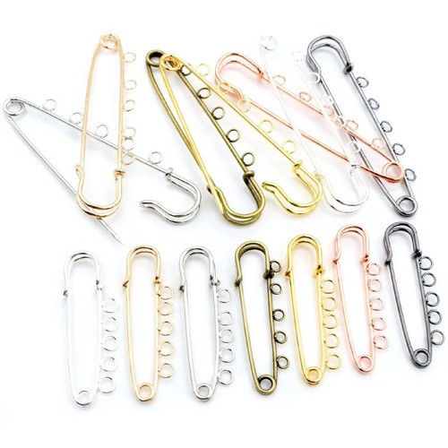 Safety pins brooch blank base - safety,