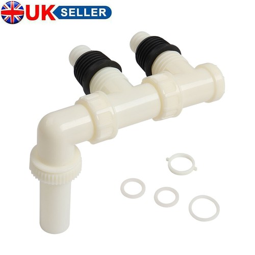 Caravan double outlet waste - double,