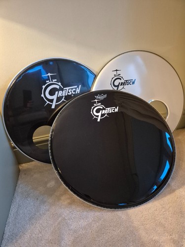 Gretsch bass drum heads - x,