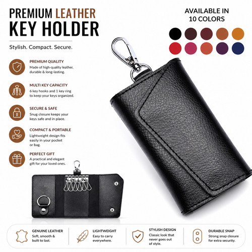 Genuine leather wallet - genuine,
