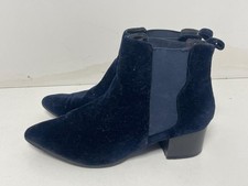 Ladies Women's Navy Velvet