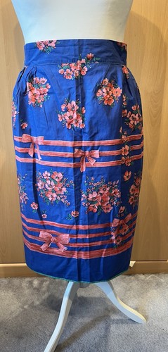 Vintage floral half - vintage, apron
