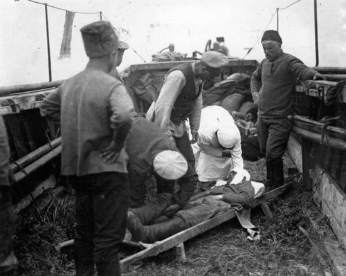 Russian doctor attending a - to,