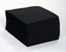 Black disposable towels - black,