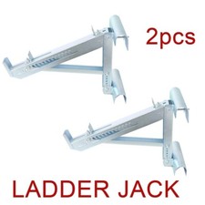 Ladder Jacks Two-Rung Short Body for Working at Height Secure & Stable Sliver