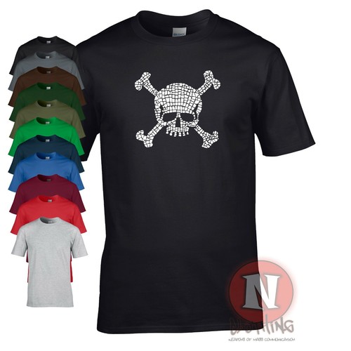 Skull and crossbones shirt - skull, t-shirt