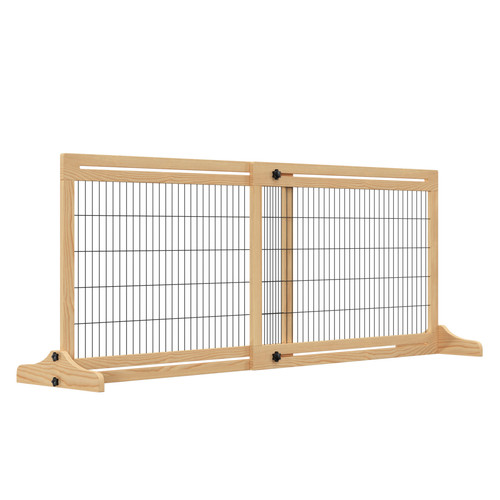 Adjustable wooden pet - pet, gate