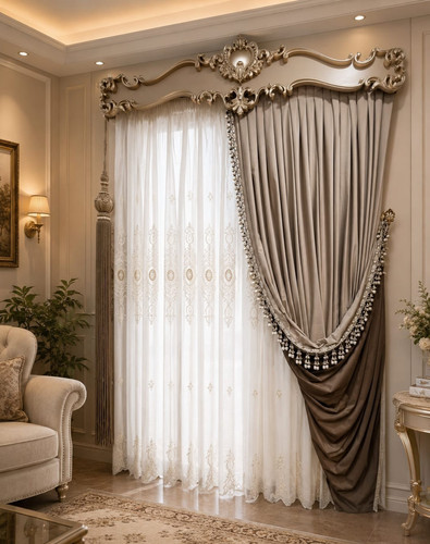 Luxury color velvet curtain - luxury,