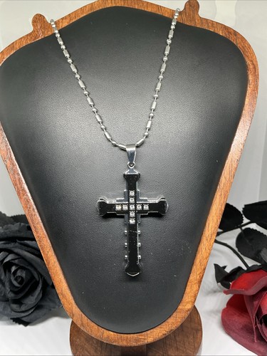 Necklace unisex cross pendant - cross,