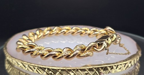 9ct gold curb link bracelet - 9ct,