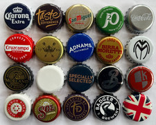 20 different Beer Bottle Caps Tops Crowns Various designs Collectable Crafts