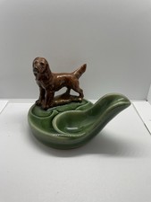 Wade Pottery Vintage Pipe Stand Holder Ashtray Spaniel Dog