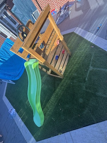 Toys slide with wooden - slide,